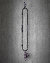 Load image into Gallery viewer, Wrought Iron stair spindle railing panel vintage pewter