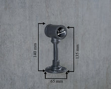 Load image into Gallery viewer, Industrial pipe foot rail Black