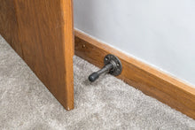 Load image into Gallery viewer, Metal door stop | Door stopper | Cast iron | Protection |  Industrial style with rubber end | Raw metal finish