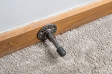 Load image into Gallery viewer, Metal door stop | Door stopper | Cast iron | Protection |  Industrial style with rubber end | Raw metal finish