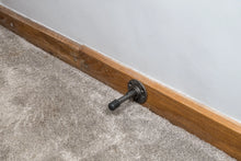 Load image into Gallery viewer, Metal door stop | Door stopper | Cast iron | Protection |  Industrial style with rubber end | Raw metal finish
