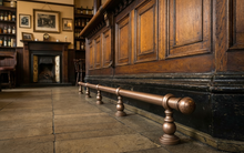 Load image into Gallery viewer, Industrial foot rail bronze home bar foot rail