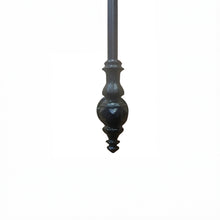 Load image into Gallery viewer, Victorian Style Iron Spindles | Satin Black Side Mount Balusters | 1100mm Tall Face Fix Railing | Classic Edwardian Stair Decor
