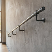 Load image into Gallery viewer, Black pipe Stair handrail banister