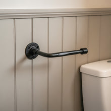 Load image into Gallery viewer, Industrial black toilet roll holder