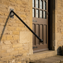 Load image into Gallery viewer, Black Wrought Iron Handrail | outside