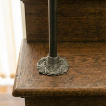 Load image into Gallery viewer, Floral Stair Spindles | Hidden "Pin Fix" Tread Mount | Hand Forged 14mm Iron | French Baroque Stair Railing | Seamless Baluster