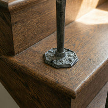Load image into Gallery viewer, Gothic Ornate Iron Spindles | Hand Forged Hammered Steel | Victorian Gothic Stair Railing |Tread Mount Balusters | Period Decor