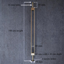 Load image into Gallery viewer, Brass Stair Spindle Gold Art Deco Wrought Iron Railing Panel Handrail Balusters