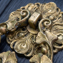 Load image into Gallery viewer, Ginkgo Leaf Door Knocker – Antique Brass Finish