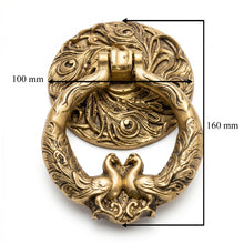 Load image into Gallery viewer, Peacock Door Knocker – Antique Brass Finish