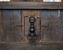 Load image into Gallery viewer, Industrial Style Bar Foot Rail Black Home Bar Foot Rail Kitchen Island Foot Rest Custom Foot Railing Metal Steel Cast Iron Bar Décor Vintage