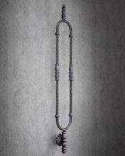 Load image into Gallery viewer, Wrought Iron stair spindle railing panel vintage pewter