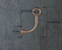 Load image into Gallery viewer, Industrial Copper Stair Handrail wrought iron