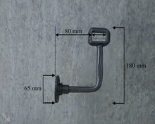 Load image into Gallery viewer, Black Wrought iron Stair handrail banister