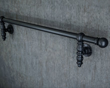 Load image into Gallery viewer, Black ornate Stair handrail banister