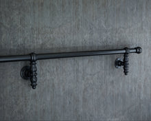 Load image into Gallery viewer, Black ornate Stair handrail banister