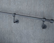 Load image into Gallery viewer, Black Wrought iron Stair handrail banister