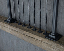 Load image into Gallery viewer, Black forged Wrought Iron Balustrades Handrail