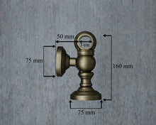 Load image into Gallery viewer, Ornate foot rail aged brass home bar foot rail