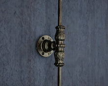 Load image into Gallery viewer, Brass Shower Curtain Rod | Ceiling Mounted