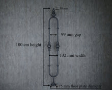 Load image into Gallery viewer, Wrought Iron stair spindle Black railing panel