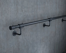 Load image into Gallery viewer, Black pipe Stair handrail banister