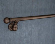 Load image into Gallery viewer, Bronze metal curtain rail wrought iron wall mounted
