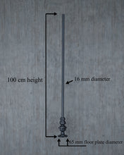 Load image into Gallery viewer, Cast iron black stair spindle railing handrail Balusters
