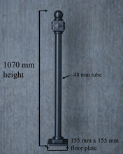 Load image into Gallery viewer, Black Wrought Iron vintage Balustrades Handrail