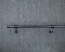 Load image into Gallery viewer, Black pipe Stair handrail banister