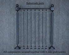Load image into Gallery viewer, Black Wrought Iron vintage Balustrades Handrail