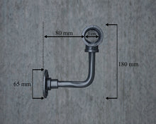 Load image into Gallery viewer, Black pipe Stair handrail banister