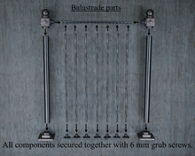 Load image into Gallery viewer, Wrought Iron forged Balustrades Handrail