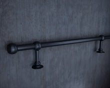 Load image into Gallery viewer, Industrial foot rail Black Heavy duty