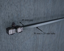 Load image into Gallery viewer, Wrought iron curtain rail wrought iron wall mounted