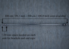 Load image into Gallery viewer, Wrought iron curtain rail wrought iron wall mounted