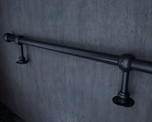 Load image into Gallery viewer, Industrial foot rail Black Heavy duty