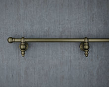 Load image into Gallery viewer, Ornate Aged Brass Stair Handrail wrought iron