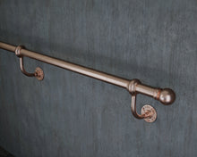 Load image into Gallery viewer, Industrial Copper Stair Handrail wrought iron