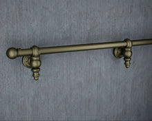 Load image into Gallery viewer, Ornate Aged Brass Stair Handrail wrought iron