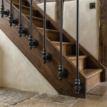 Load image into Gallery viewer, Black Cast iron stair spindles railing Balusters Wrought Iron