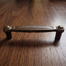 Load image into Gallery viewer, Bronze Finish Cabinet Handle – Textured Design, 110mm Centres