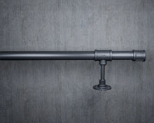 Load image into Gallery viewer, Industrial pipe foot rail Black