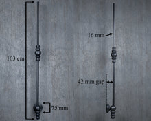 Load image into Gallery viewer, Wrought Iron stair spindle railing vintage black
