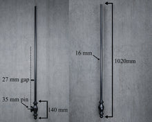 Load image into Gallery viewer, Wrought Iron stair spindle railing modern black