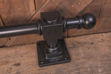 Load image into Gallery viewer, Bar foot rail cast iron Black heavy duty
