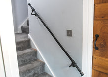 Load image into Gallery viewer, Black pipe Stair handrail banister