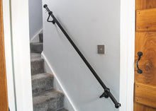 Load image into Gallery viewer, Black pipe Stair handrail banister
