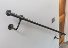 Load image into Gallery viewer, Black pipe Stair handrail banister